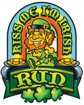 Kiss Me I'm Irish Run Logo