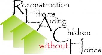 REACH (Reconstruction Efforts Aiding Children without Homes) Logo