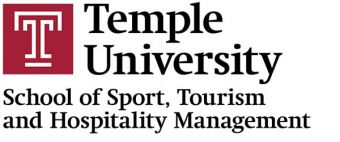 School of Sport, Tourism and Hospitality Management / Temple University Logo